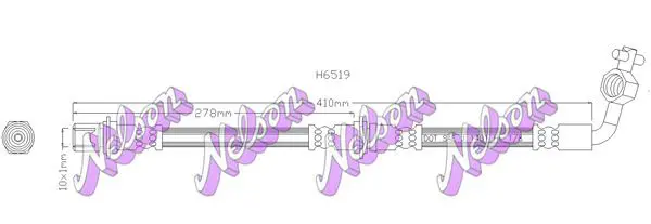 Handler.Part Brake hose KAWE H6519 1