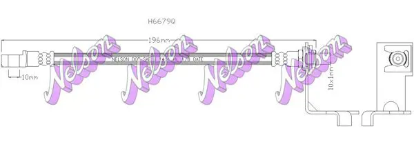 Handler.Part Brake hose KAWE H6679Q 1