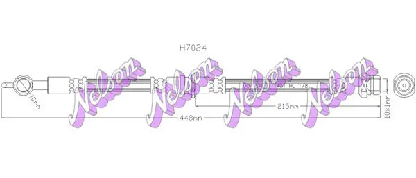 Handler.Part Brake hose KAWE H7024 1