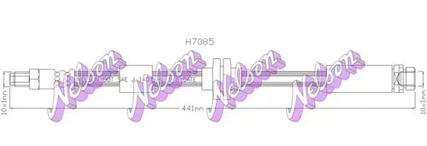 Handler.Part Brake hose KAWE H7085 1