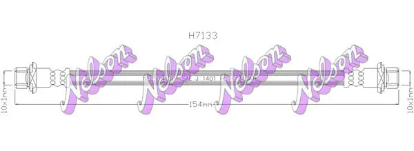 Handler.Part Brake hose KAWE H7133 1