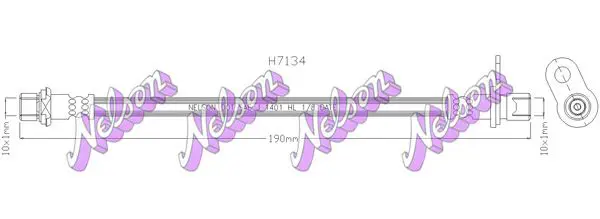 Handler.Part Brake hose KAWE H7134 1