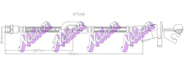 Handler.Part Brake hose KAWE H7148 1