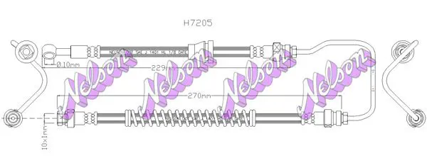 Handler.Part Brake hose KAWE H7205 1