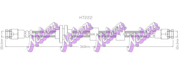 Handler.Part Brake hose KAWE H7222 1