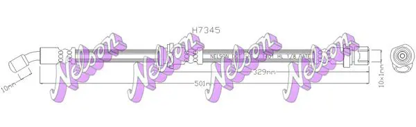 Handler.Part Brake hose KAWE H7345 1