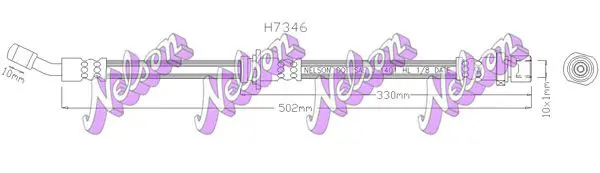 Handler.Part Brake hose KAWE H7346 1