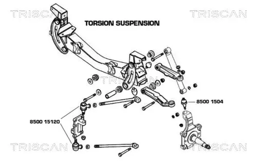 Handler.Part Tie rod end KAWE 850015120 2