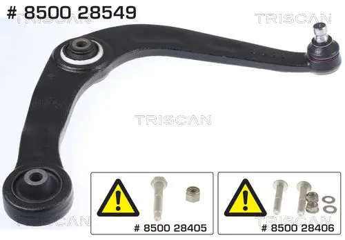 Handler.Part Track control arm KAWE 850028549 1