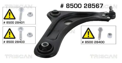 Handler.Part Track control arm KAWE 850028567 1