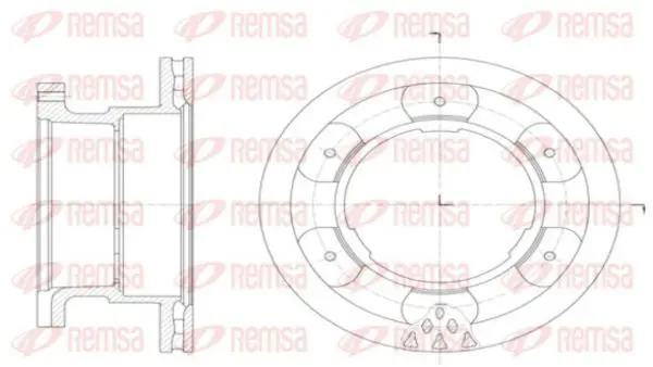 Handler.Part Brake disc KAWE 6140010 1