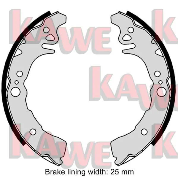 Handler.Part Brake shoe set KAWE 09010 1