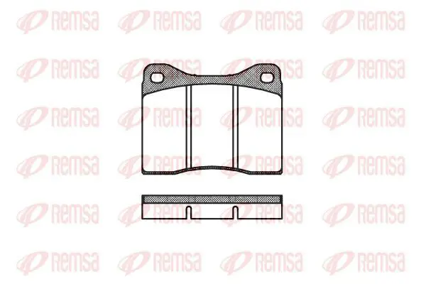 Handler.Part Brake pad set, disc brake KAWE 001100 2