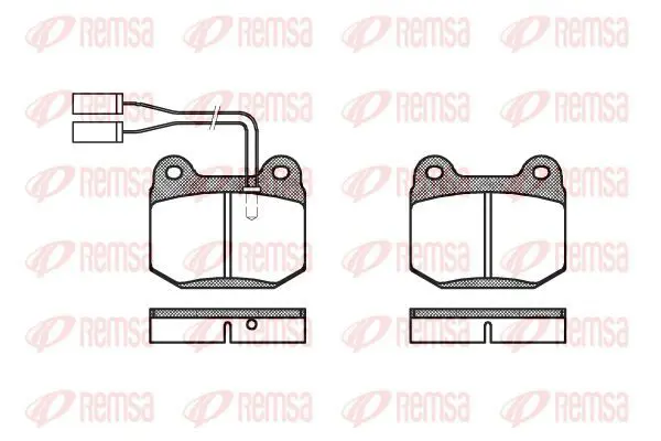 Handler.Part Brake pad set, disc brake KAWE 001401 2