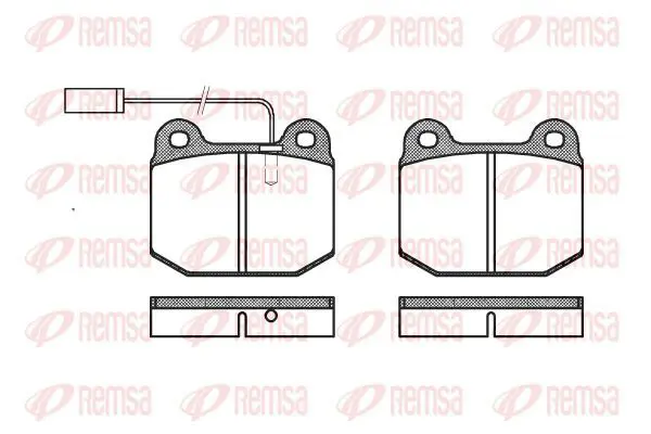 Handler.Part Brake pad set, disc brake KAWE 001421 2