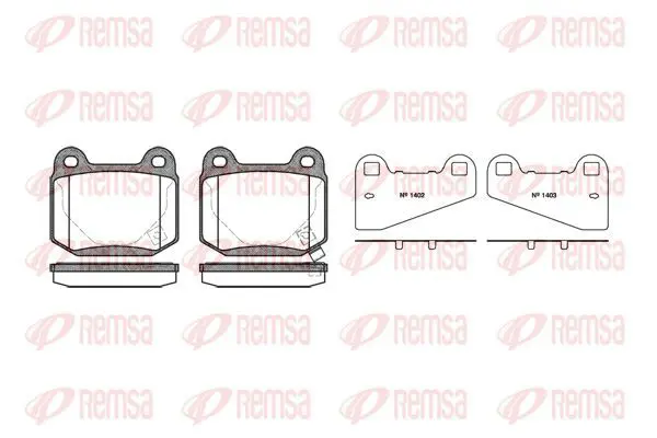 Handler.Part Brake pad set, disc brake KAWE 001452 2