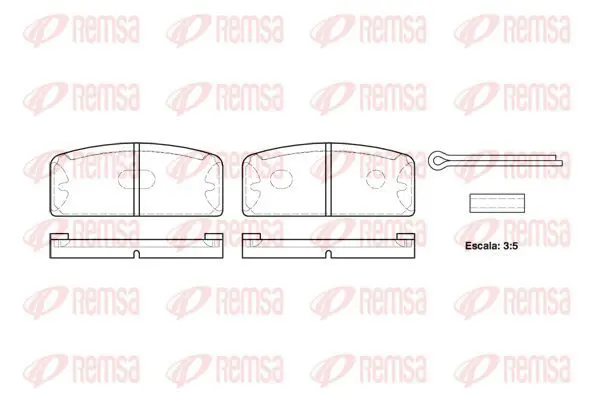 Handler.Part Brake pad set, disc brake KAWE 002000 2