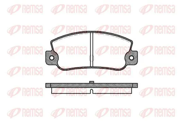 Handler.Part Brake pad set, disc brake KAWE 002530 2