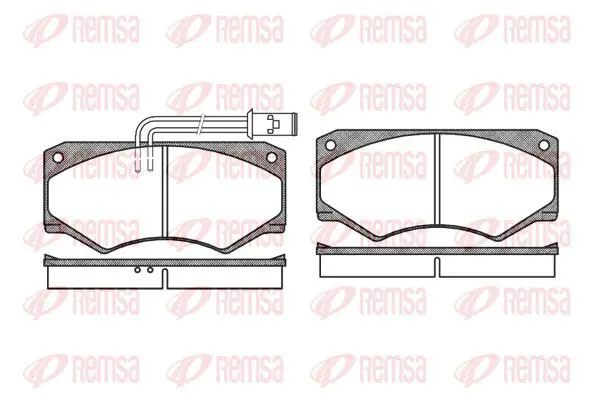 Handler.Part Brake pad set, disc brake KAWE 004722 2