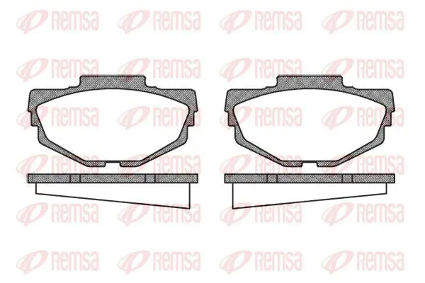 Handler.Part Brake pad set, disc brake KAWE 005300 2