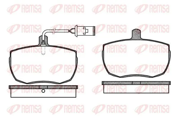 Handler.Part Brake pad set, disc brake KAWE 005622 2