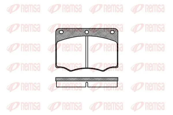 Handler.Part Brake pad set, disc brake KAWE 006400 2