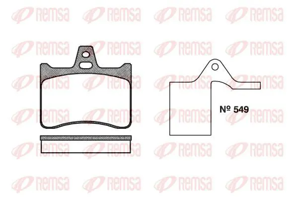 Handler.Part Brake pad set, disc brake KAWE 008810 2