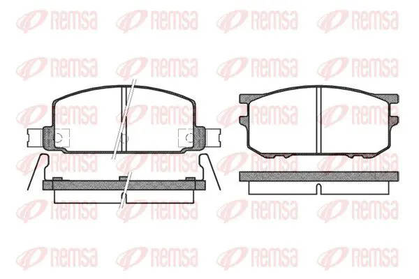 Handler.Part Brake pad set, disc brake KAWE 010912 2