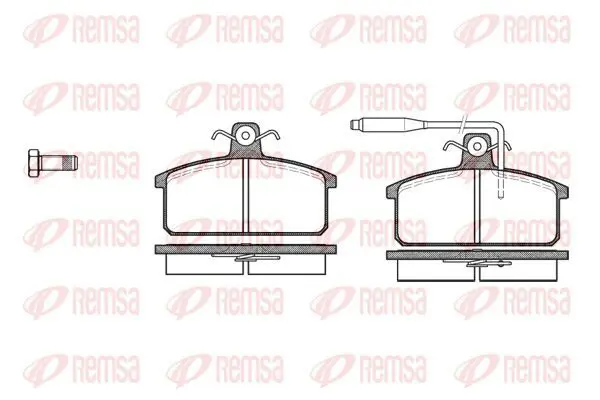 Handler.Part Brake pad set, disc brake KAWE 012802 2