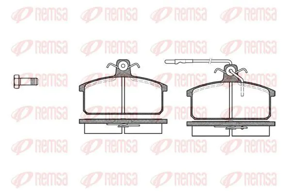 Handler.Part Brake pad set, disc brake KAWE 012832 2