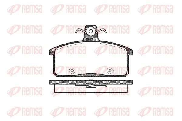 Handler.Part Brake pad set, disc brake KAWE 012850 2