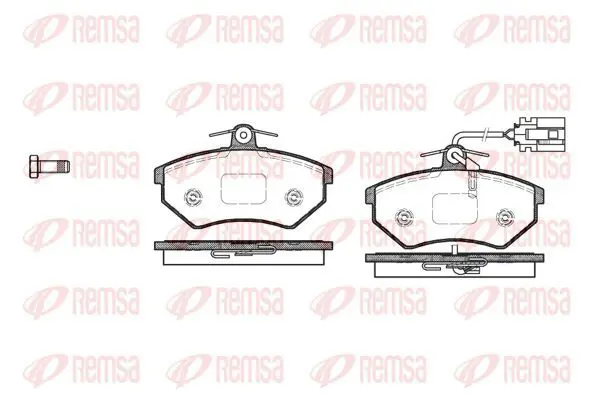 Handler.Part Brake pad set, disc brake KAWE 013482 2