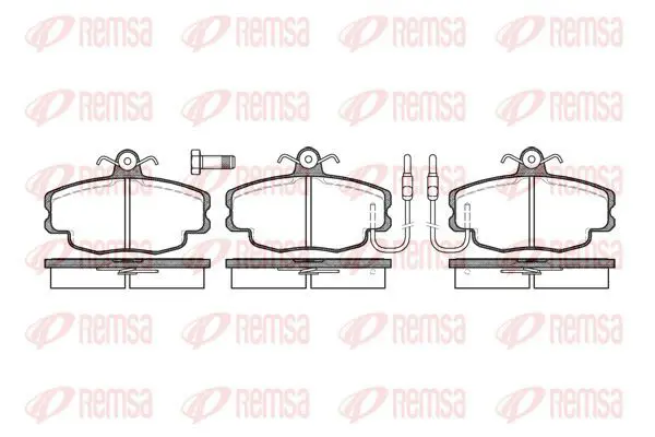 Handler.Part Brake pad set, disc brake KAWE 014102 2