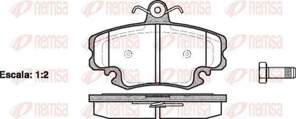 Handler.Part Brake pad set, disc brake KAWE 014120 2