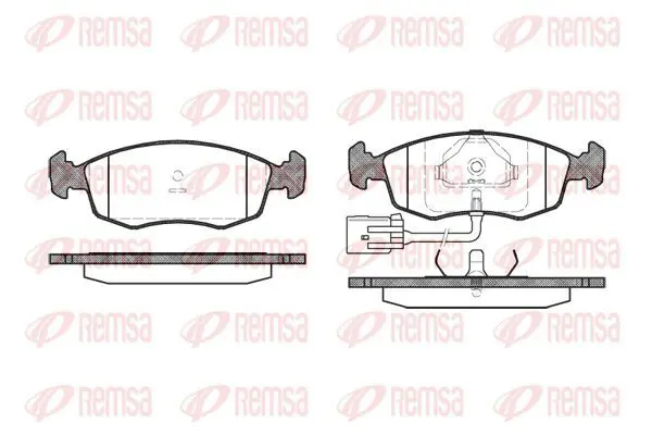 Handler.Part Brake pad set, disc brake KAWE 017222 2