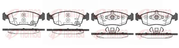 Handler.Part Brake pad set, disc brake KAWE 017250 2