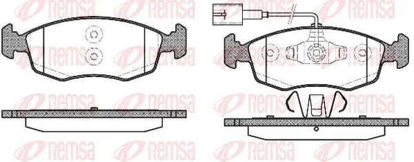 Handler.Part Brake pad set, disc brake KAWE 017252 2