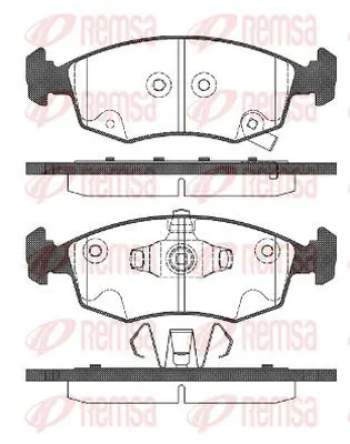 Handler.Part Brake pad set, disc brake KAWE 017272 2