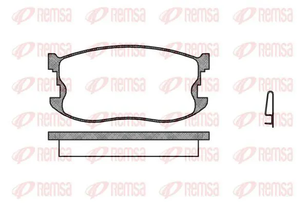 Handler.Part Brake pad set, disc brake KAWE 019804 2