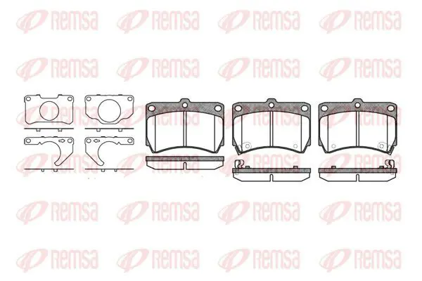 Handler.Part Brake pad set, disc brake KAWE 021232 2