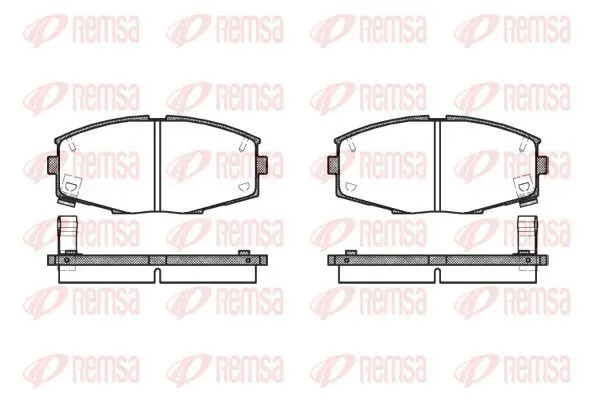 Handler.Part Brake pad set, disc brake KAWE 022504 2