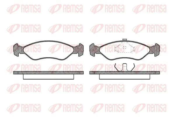 Handler.Part Brake pad set, disc brake KAWE 023000 2