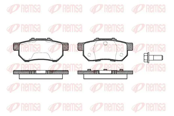 Handler.Part Brake pad set, disc brake KAWE 023320 2