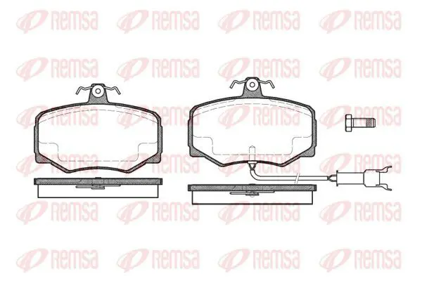 Handler.Part Brake pad set, disc brake KAWE 024612 2