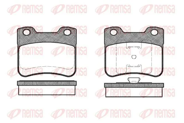 Handler.Part Brake pad set, disc brake KAWE 024710 2