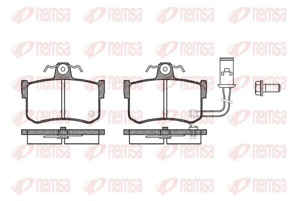 Handler.Part Brake pad set, disc brake KAWE 025101 2