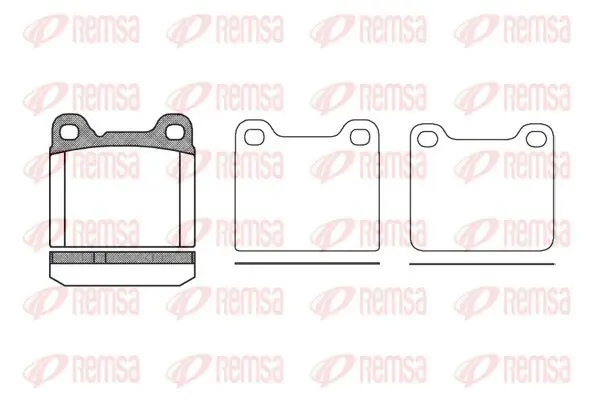 Handler.Part Brake pad set, disc brake KAWE 025720 2