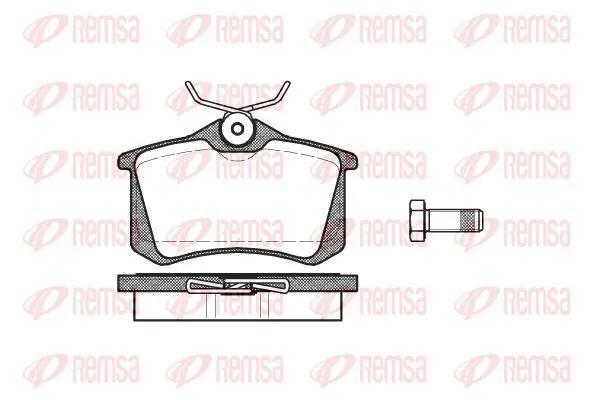 Handler.Part Brake pad set, disc brake KAWE 026301 2