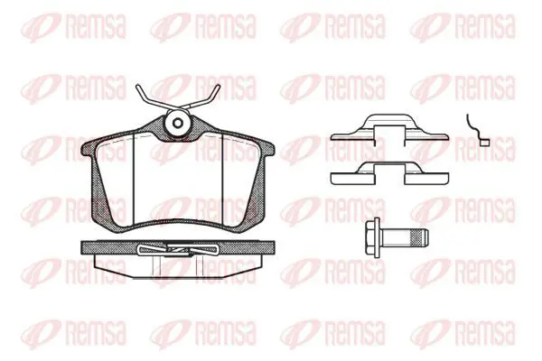 Handler.Part Brake pad set, disc brake KAWE 026316 2