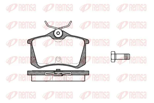 Handler.Part Brake pad set, disc brake KAWE 026320 2